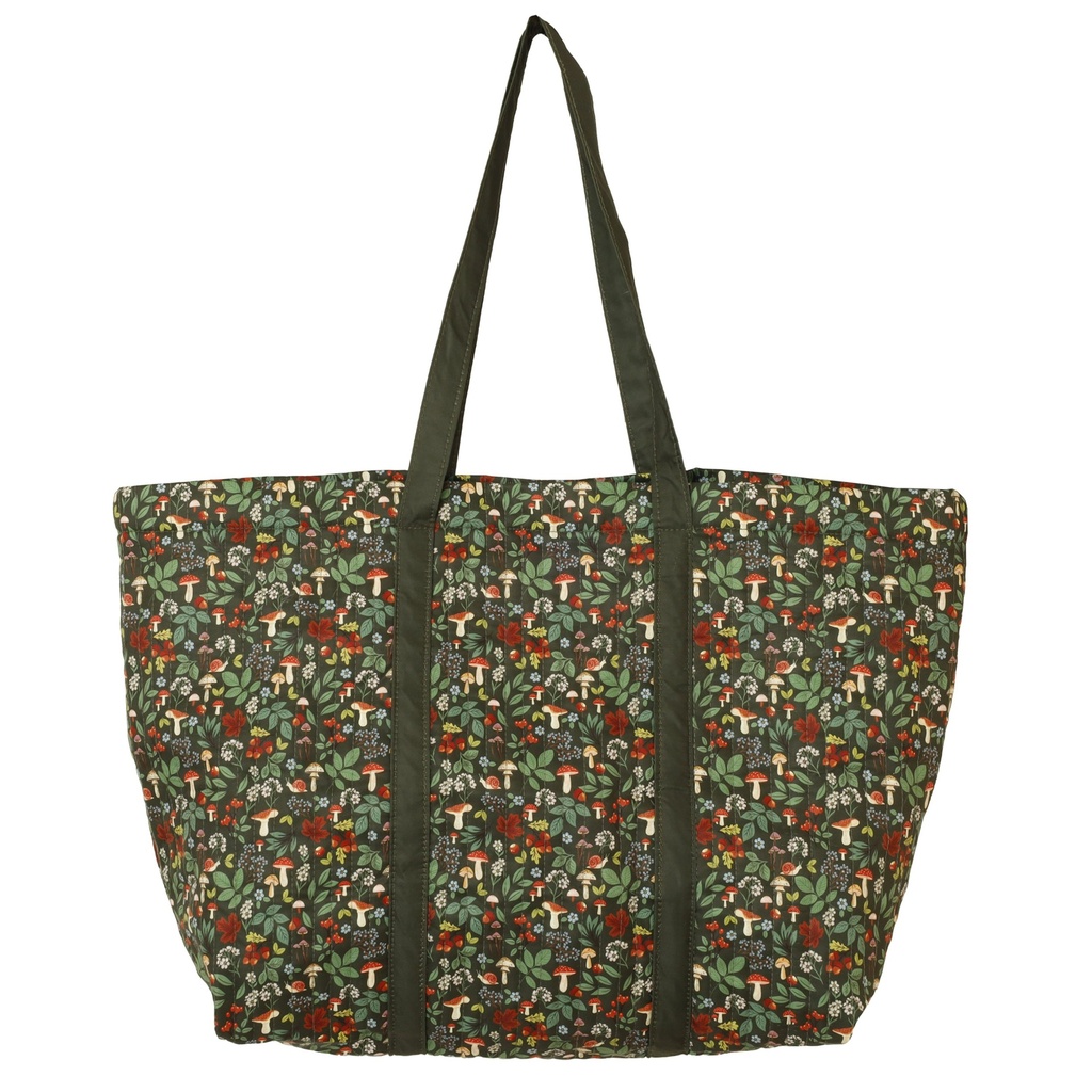 SAC CABAS XXL EN TISSU MATELASSE BALADE EN FORET