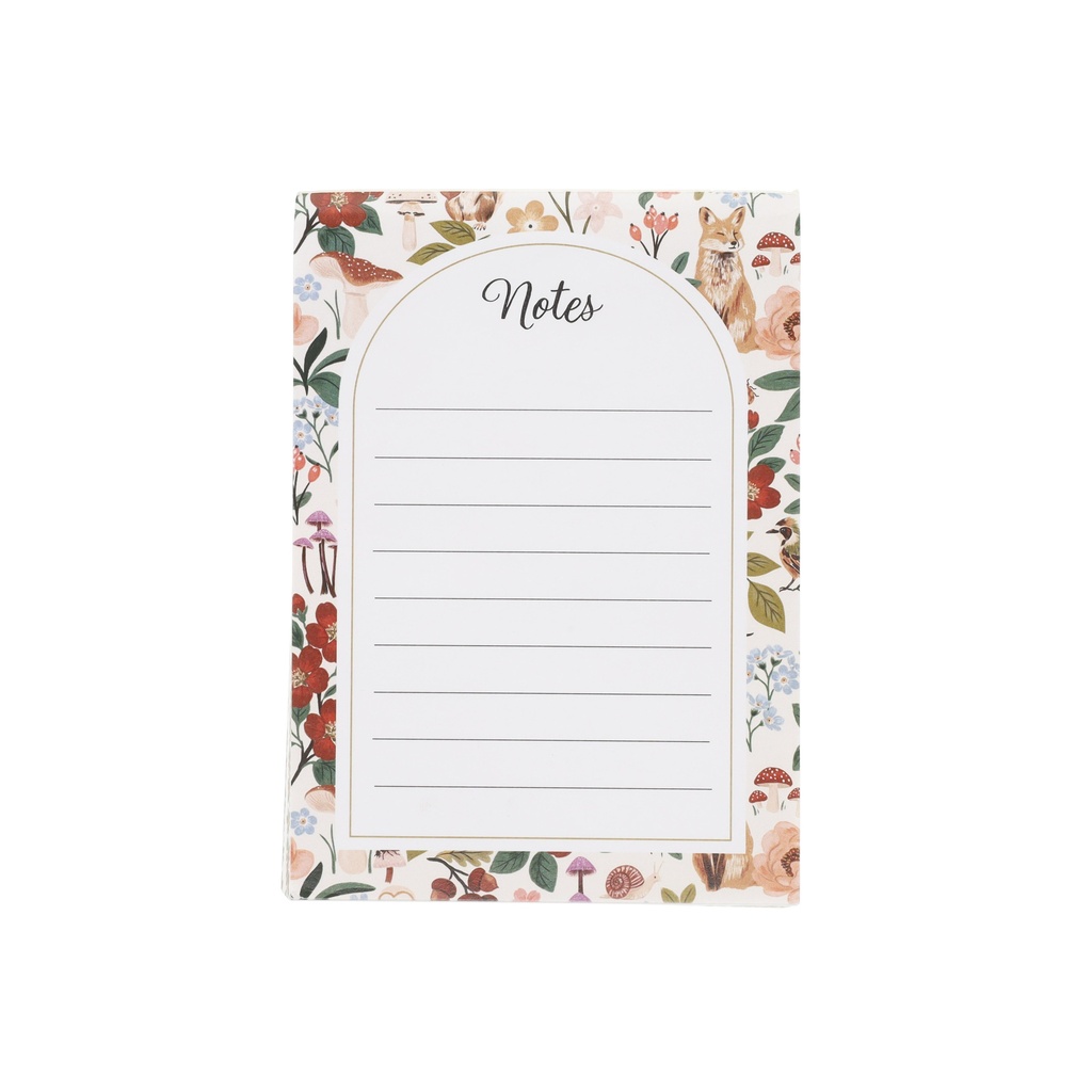 BLOC NOTE IMPRIMEE A6 BALADE EN FORET
