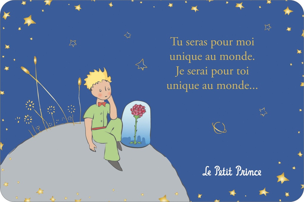 CARTE SIMPLE LE PETIT PRINCE 10 X 15 H CLASSIQUE
