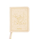 NB LIGNE A7 DOS COLLE COUSU COUVERTURE TISSUS LE PETIT PRINCE BLANC DORE