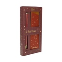 STYLO CAPUCHON ET ETUI PU EN BOITE CADEAU  LE PETIT PRINCE BORDEAUX DORE