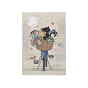 NB LIGNE A5 COUVERTURE SOUPLE PU BUG ART CHATS VELO