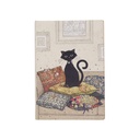 NB LIGNE A5 COUVERTURE SOUPLE PU BUG ART CHAT ET COUSSINS