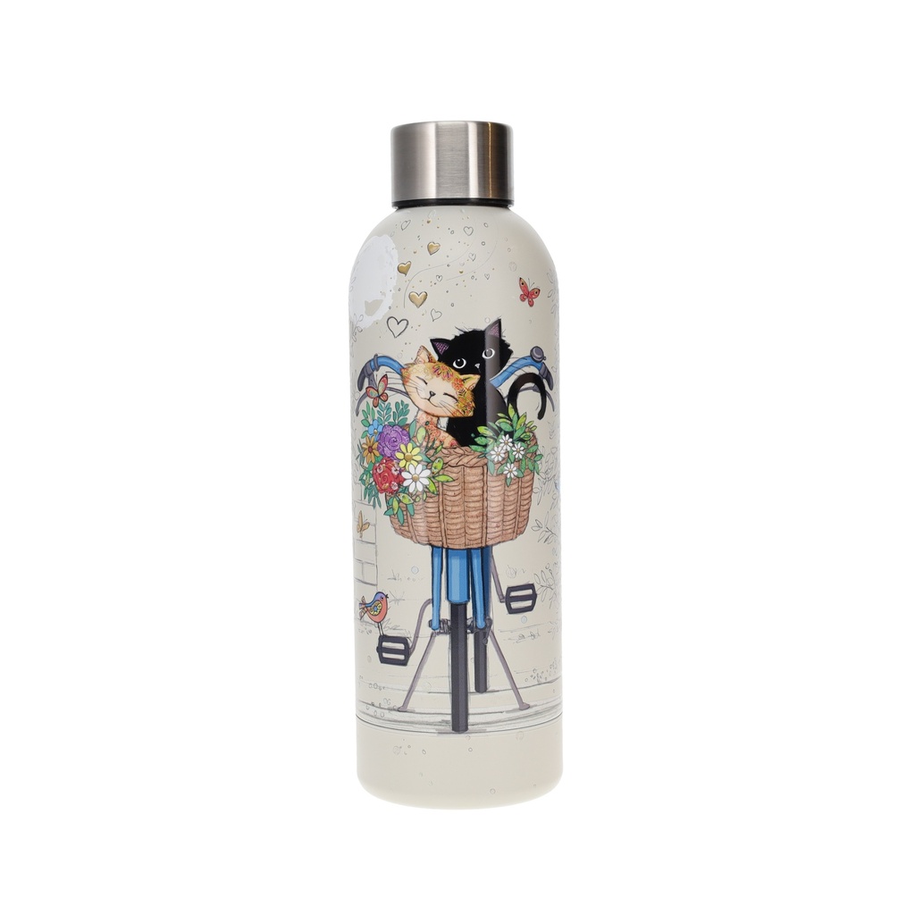 BOUTEILLE ISOTHERME 500ML BUG ART CHATS VELO