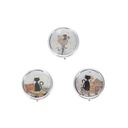 CENDRIER DE POCHE EN METAL BUG ART CHATS ASSORTIS