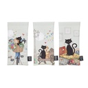 ETUI LUNETTES SOUPLE PLAT PU BUG ART CHATS ASSORTIS