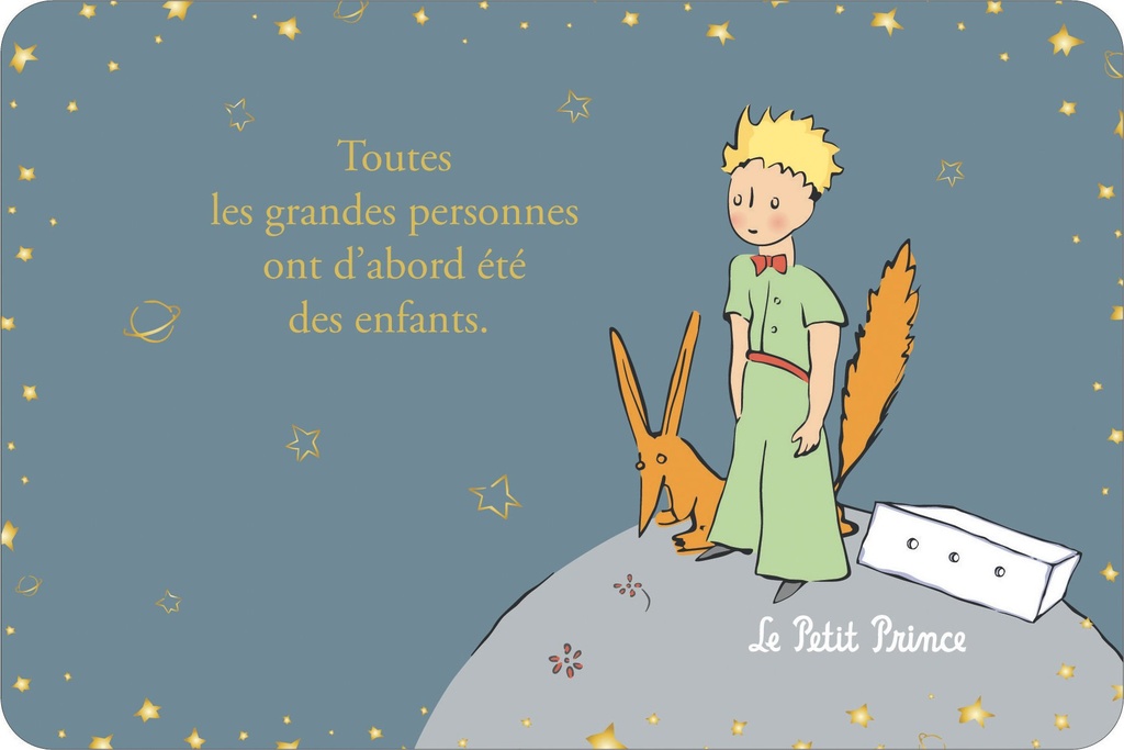 CARTE SIMPLE LE PETIT PRINCE 10 X 15 H CLASSIQUE