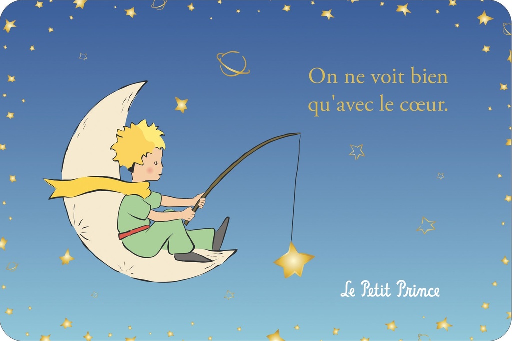 CARTE SIMPLE LE PETIT PRINCE 10 X 15 H DEGRADE
