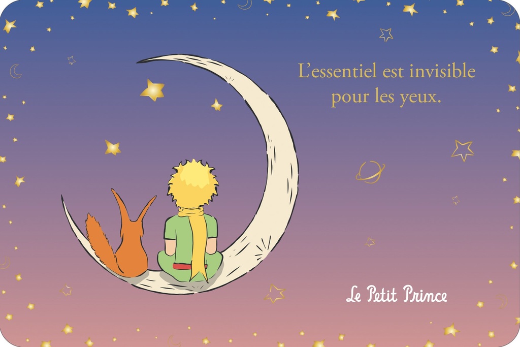 CARTE SIMPLE LE PETIT PRINCE 10 X 15 H DEGRADE