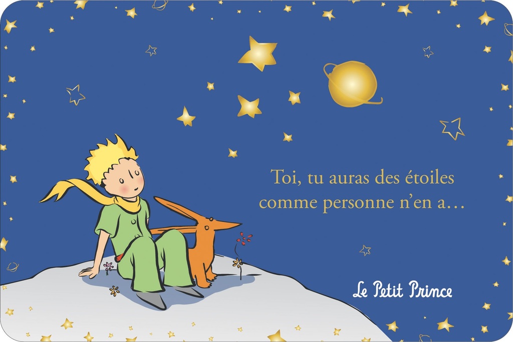CARTE SIMPLE LE PETIT PRINCE 10 X 15 H CLASSIQUE