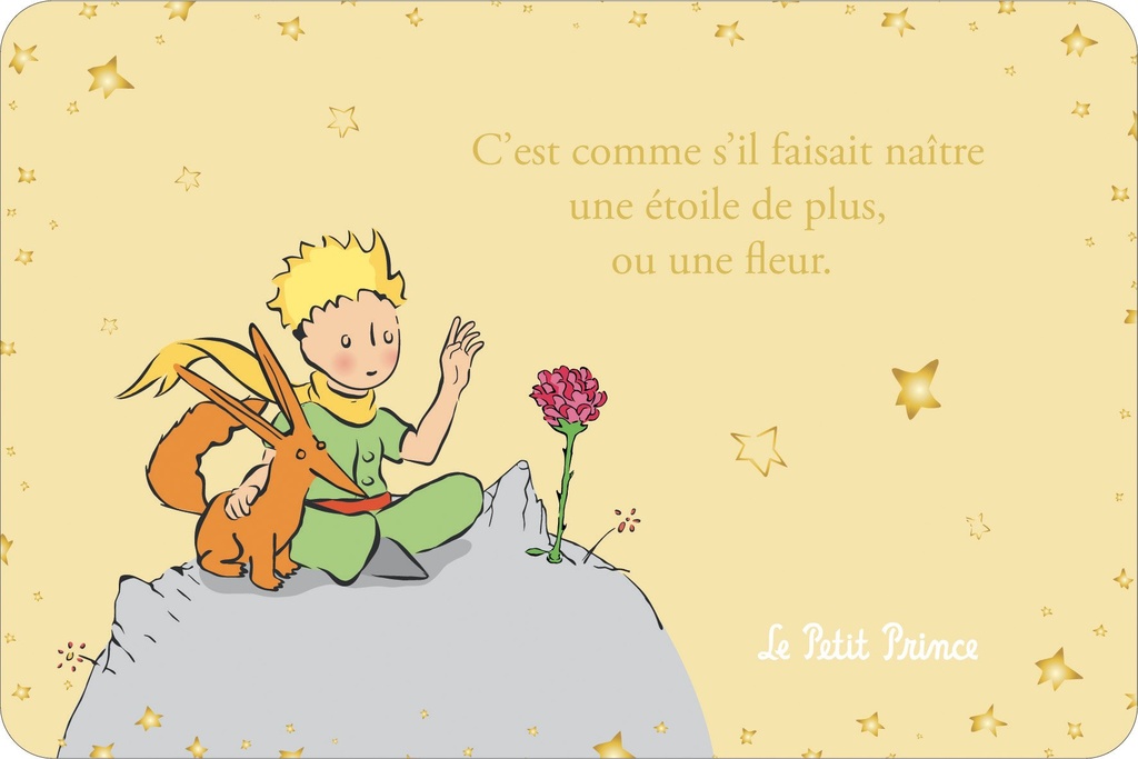 CARTE SIMPLE LE PETIT PRINCE 10 X 15 H CLASSIQUE