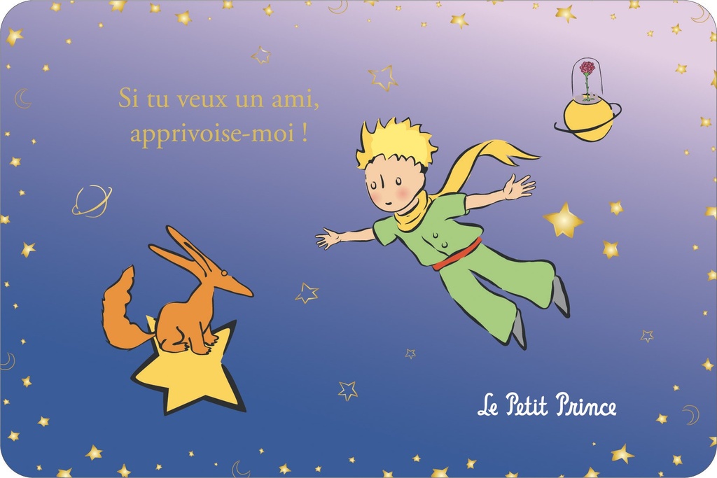 CARTE SIMPLE LE PETIT PRINCE 10 X 15 H DEGRADE