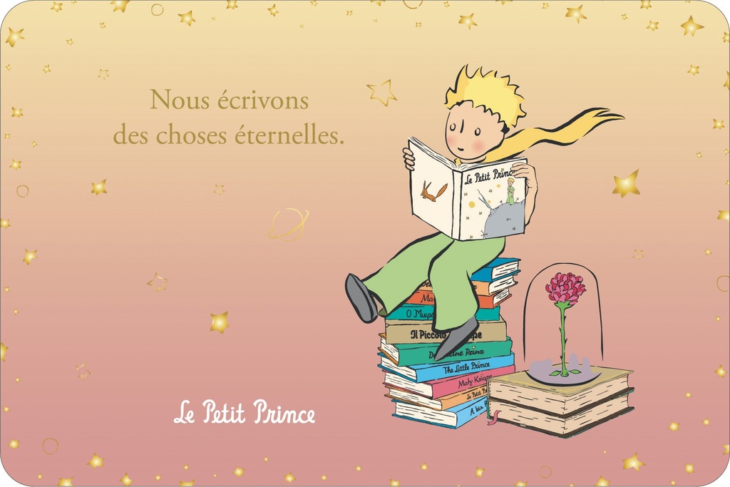 CARTE SIMPLE LE PETIT PRINCE 10 X 15 H DEGRADE
