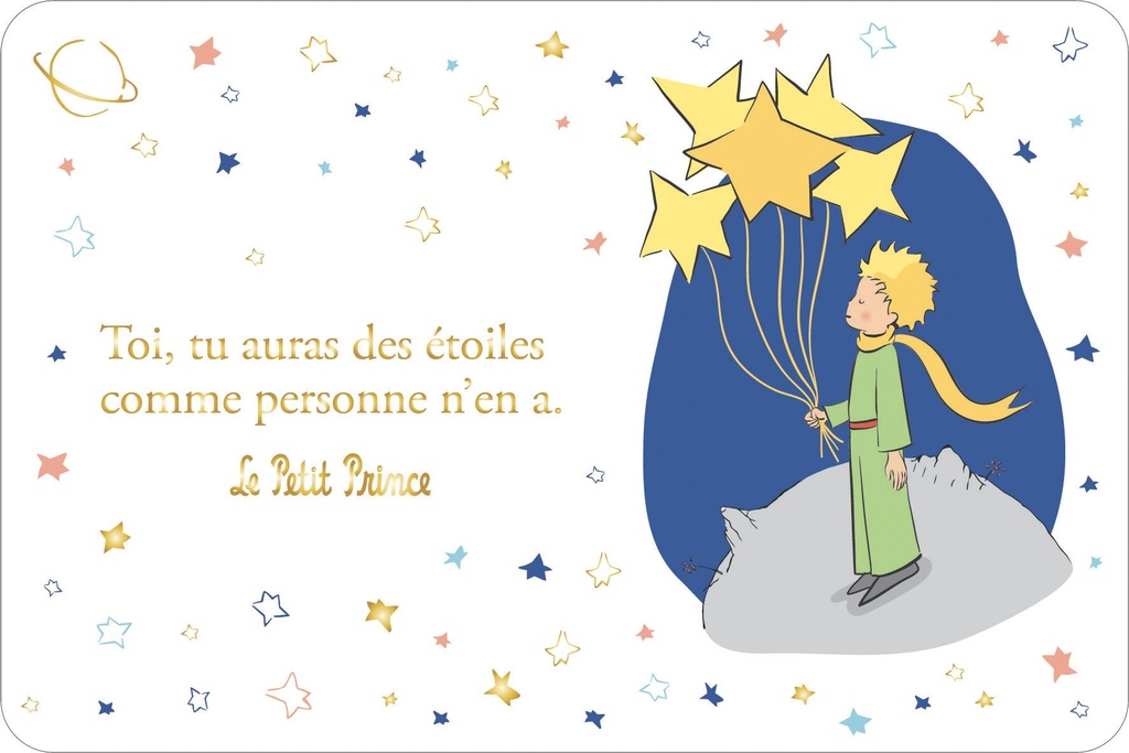 CARTE SIMPLE LE PETIT PRINCE 10 X 15 H CLASSIQUE