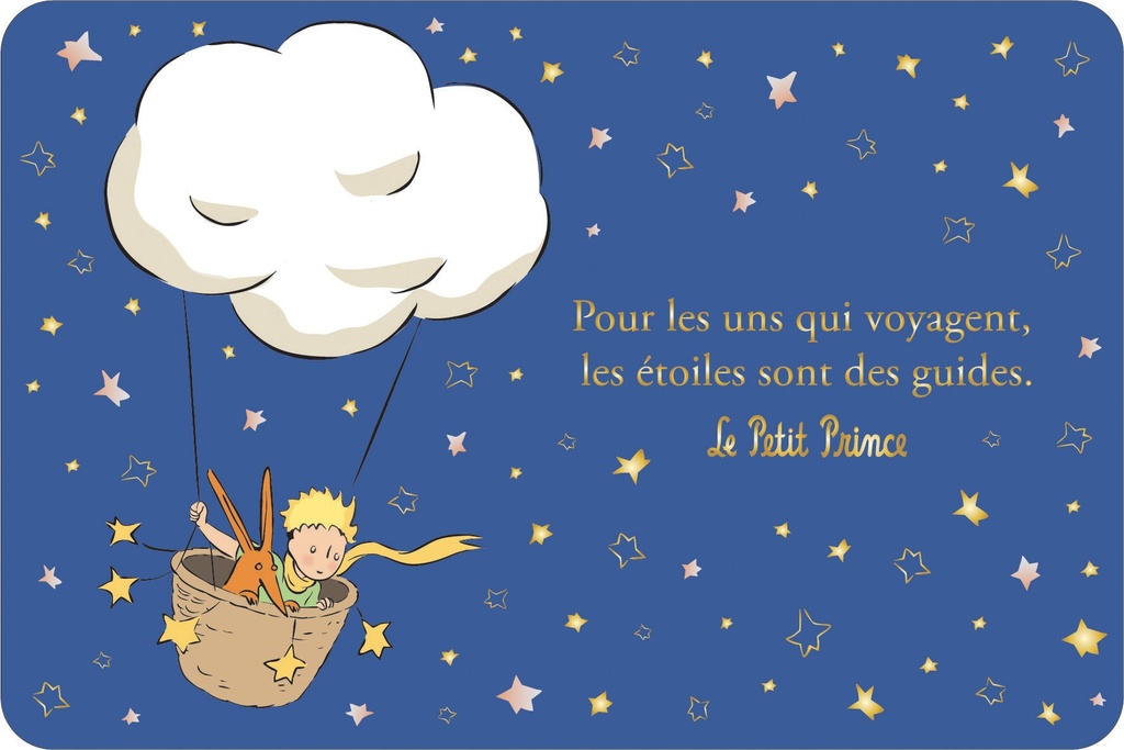 CARTE SIMPLE LE PETIT PRINCE 10 X 15 H CLASSIQUE