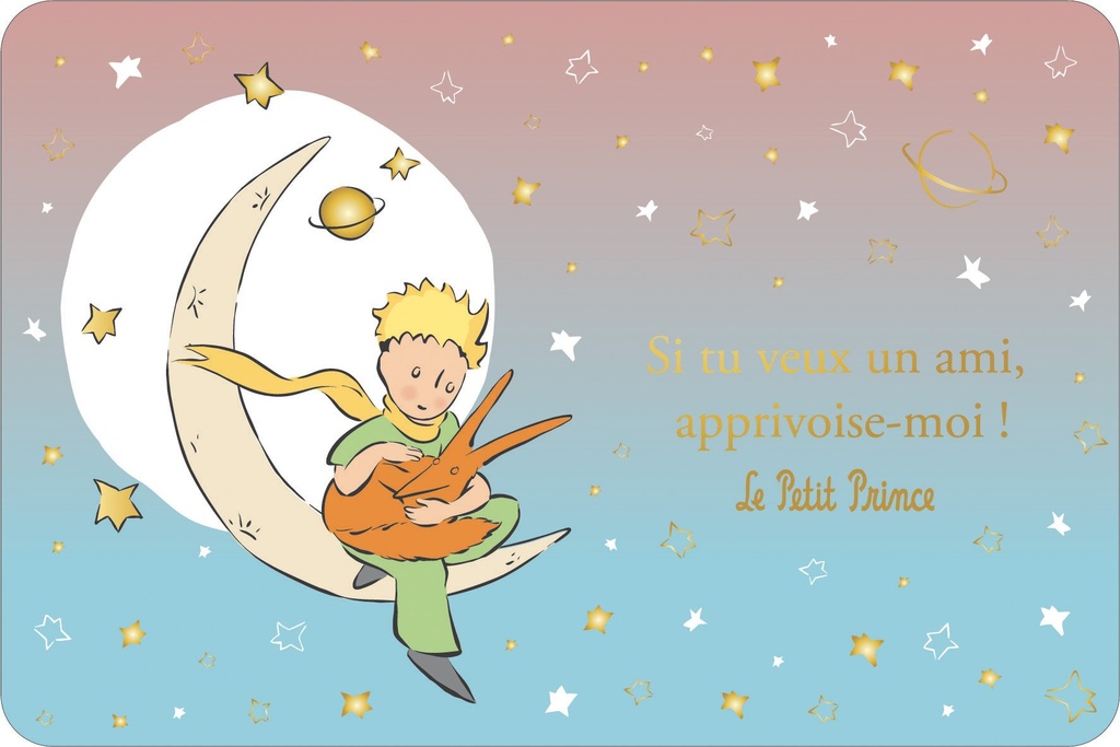 CARTE SIMPLE LE PETIT PRINCE 10 X 15 H DEGRADE