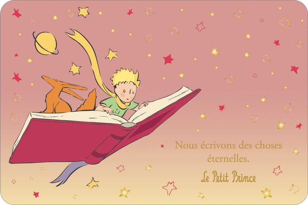 CARTE SIMPLE LE PETIT PRINCE 10 X 15 H DEGRADE