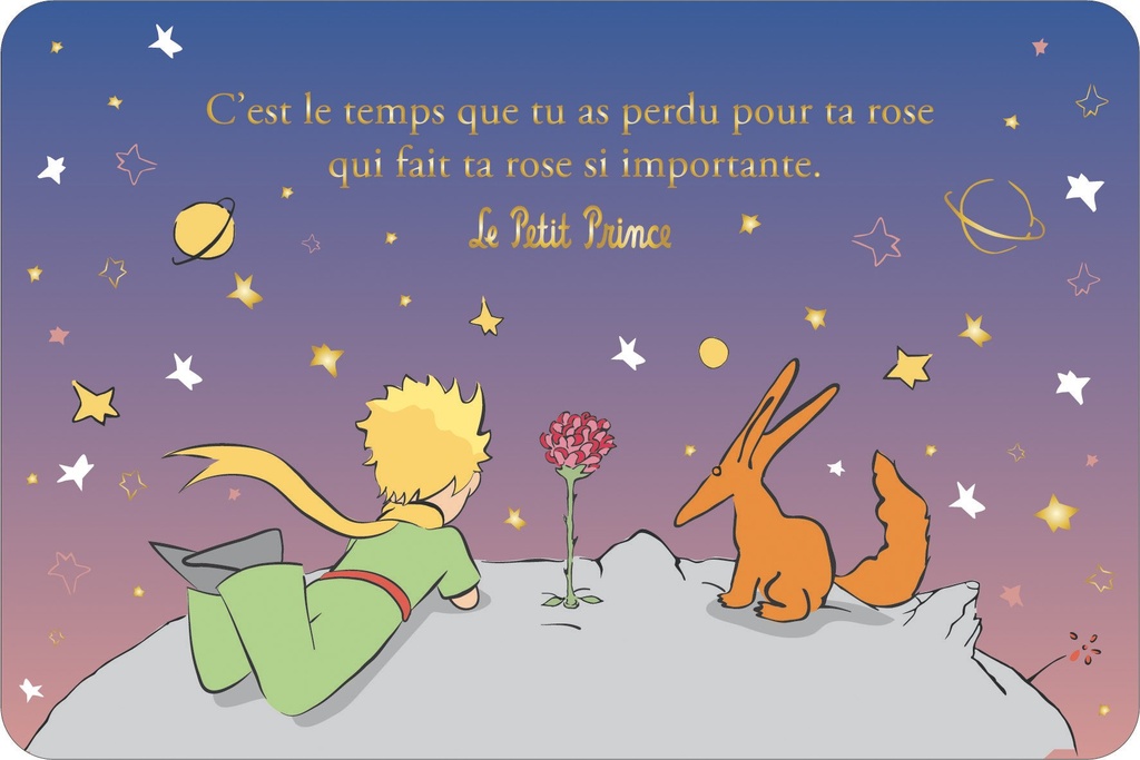 CARTE SIMPLE LE PETIT PRINCE 10 X 15 H DEGRADE