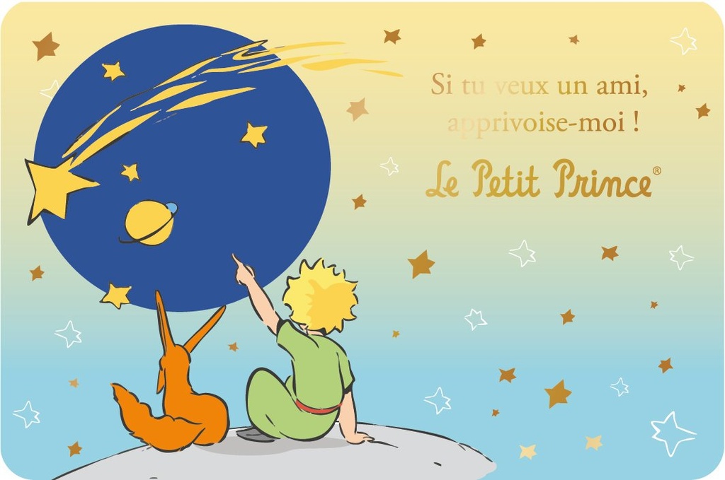 CARTE SIMPLE LE PETIT PRINCE 10 X 15 H 