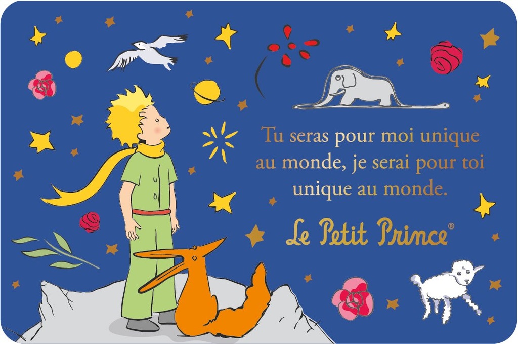 CARTE SIMPLE LE PETIT PRINCE 10 X 15 H 