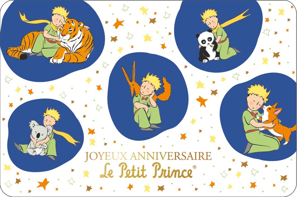 CARTE SIMPLE LE PETIT PRINCE 10 X 15 H 