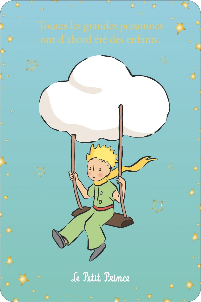CARTE SIMPLE LE PETIT PRINCE 10 X 15 V DEGRADE