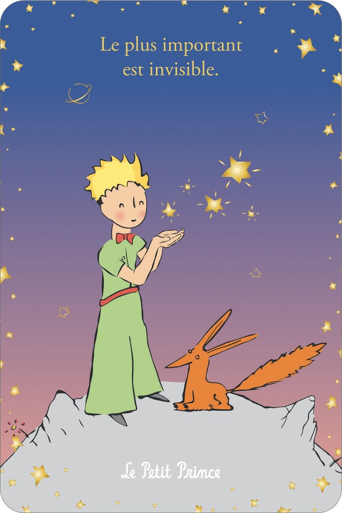 CARTE SIMPLE LE PETIT PRINCE 10 X 15 V DEGRADE