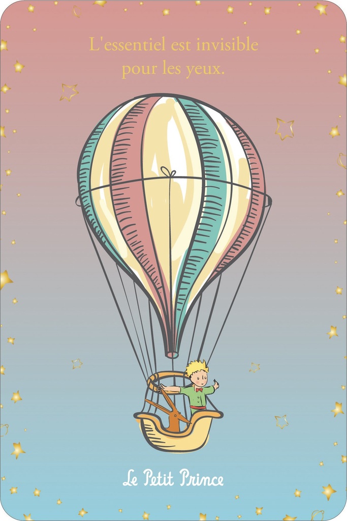 CARTE SIMPLE LE PETIT PRINCE 10 X 15 V DEGRADE