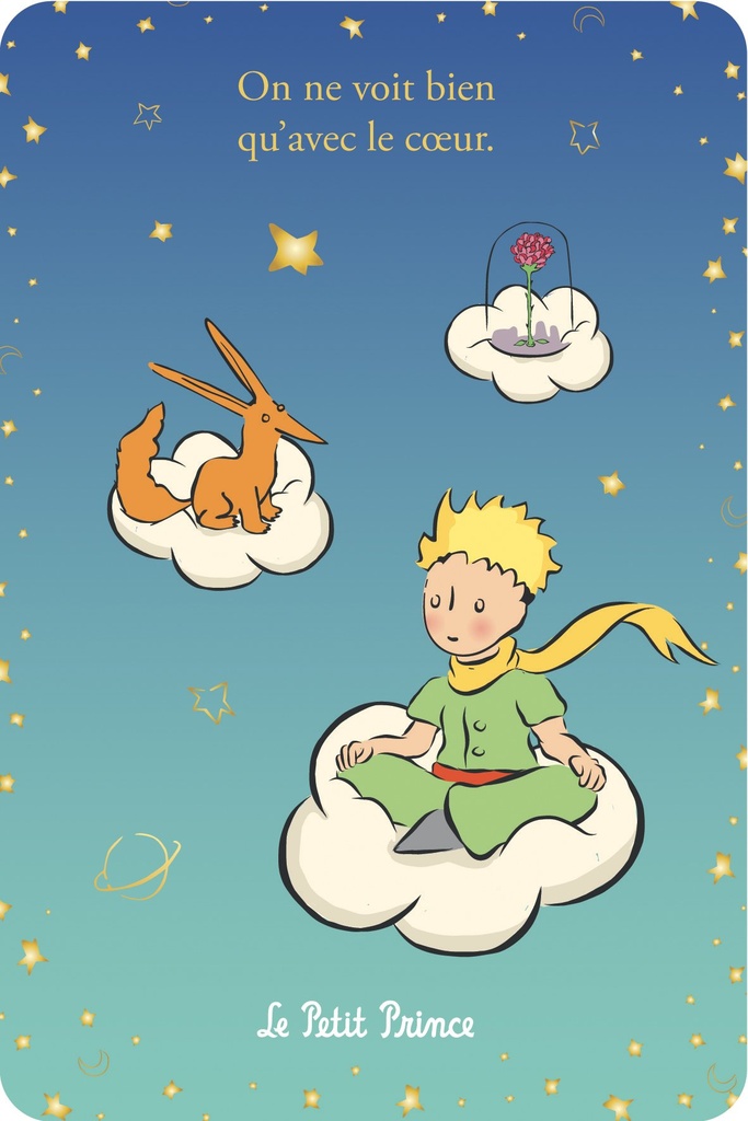 CARTE SIMPLE LE PETIT PRINCE 10 X 15 V DEGRADE