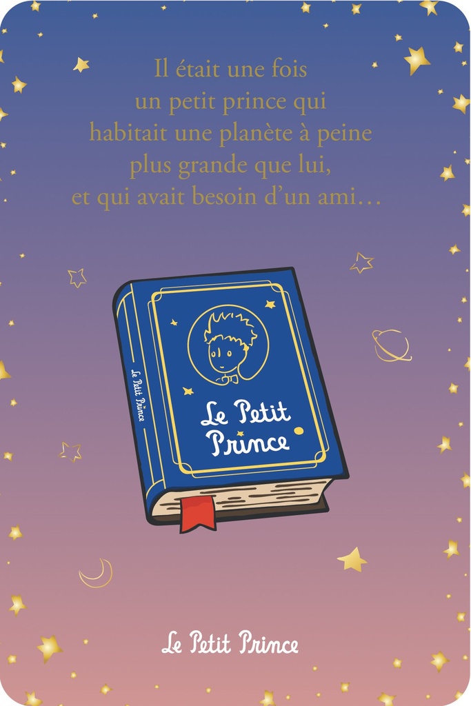CARTE SIMPLE LE PETIT PRINCE 10 X 15 V DEGRADE