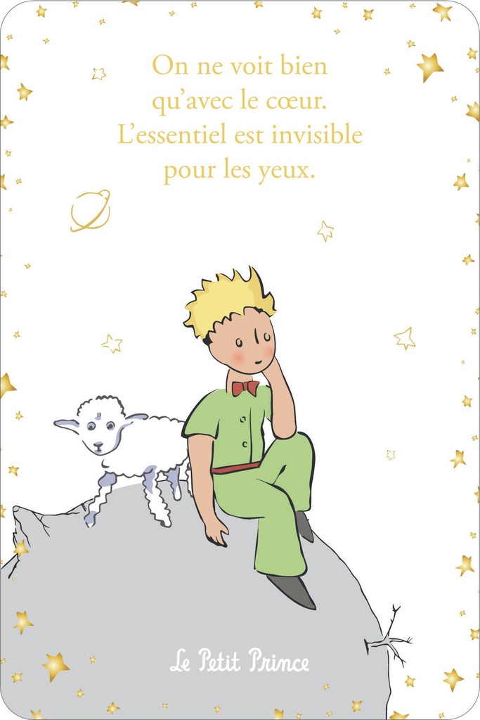 CARTE SIMPLE LE PETIT PRINCE 10 X 15 V CLASSIQUE