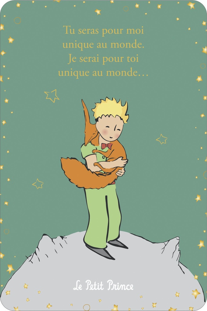 CARTE SIMPLE LE PETIT PRINCE 10 X 15 V CLASSIQUE