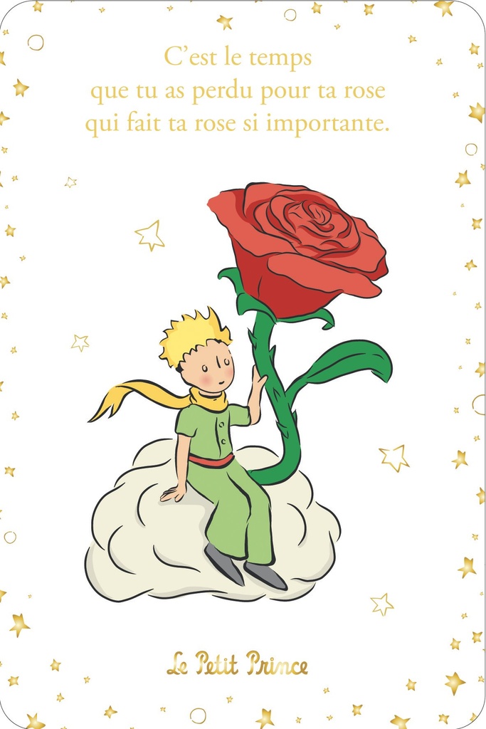 CARTE SIMPLE LE PETIT PRINCE 10 X 15 V CLASSIQUE