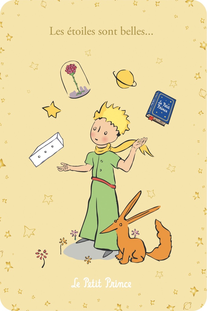 CARTE SIMPLE LE PETIT PRINCE 10 X 15 V CLASSIQUE