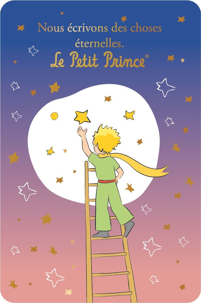 CARTE SIMPLE LE PETIT PRINCE 10 X 15 V