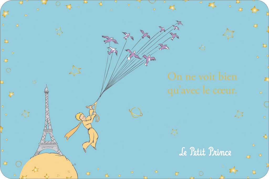 CARTE SIMPLE LE PETIT PRINCE A PARIS 10 X 15 H