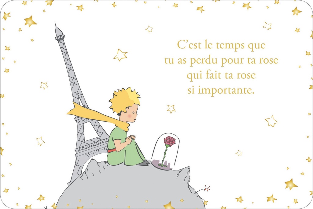 CARTE SIMPLE LE PETIT PRINCE A PARIS 10 X 15 H