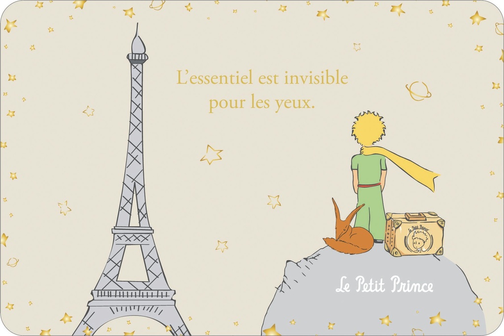 CARTE SIMPLE LE PETIT PRINCE A PARIS 10 X 15 H