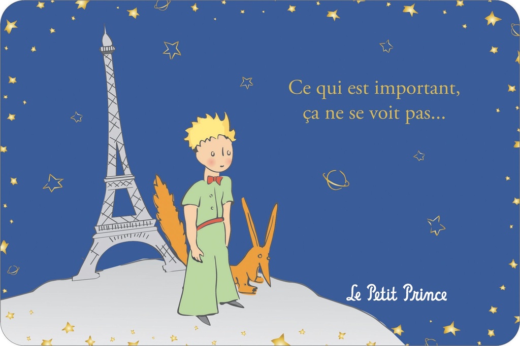 CARTE SIMPLE LE PETIT PRINCE A PARIS 10 X 15 H