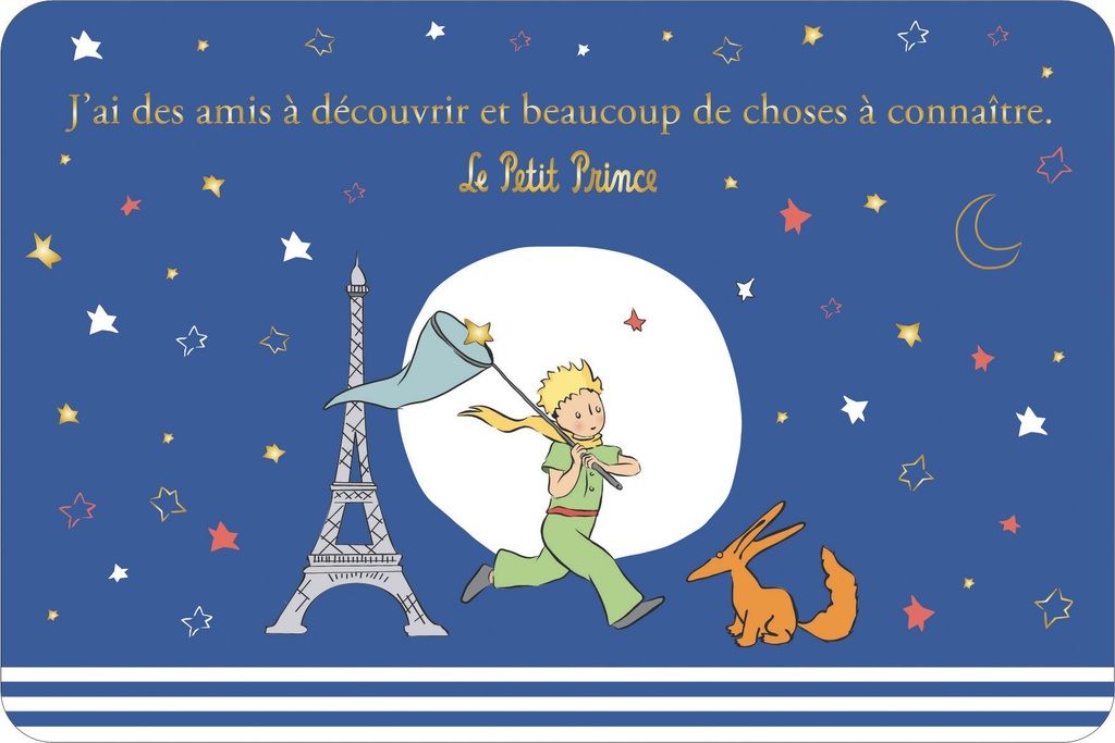 CARTE SIMPLE LE PETIT PRINCE A PARIS 10 X 15 H