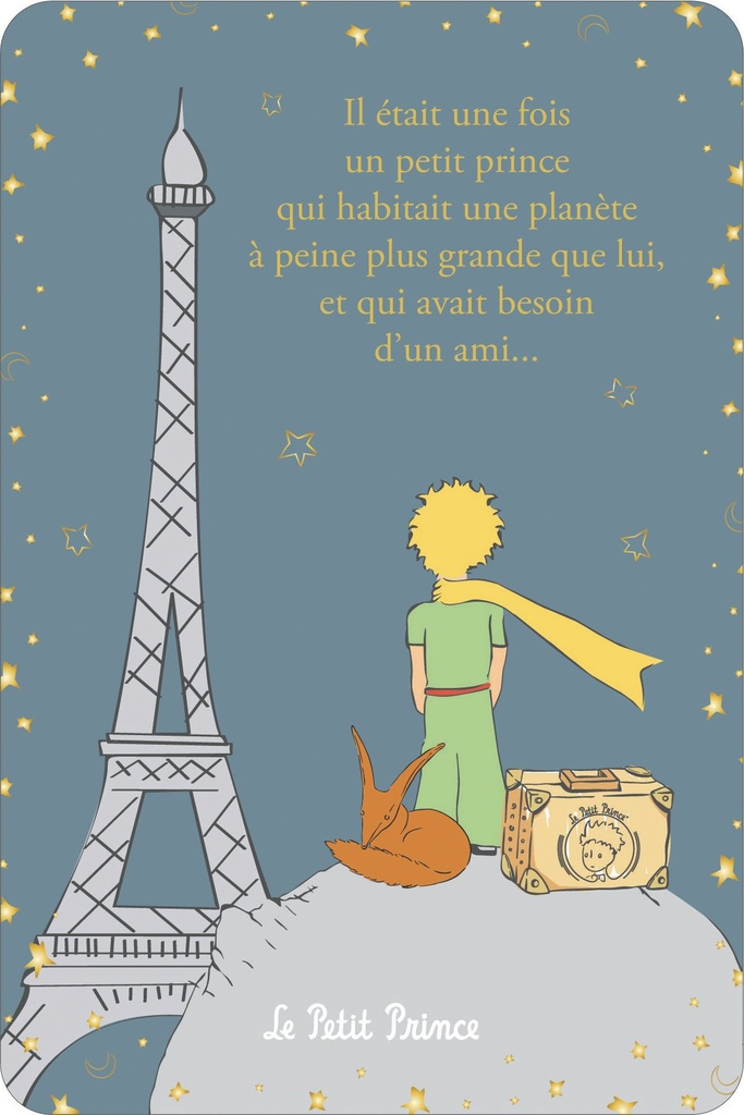 CARTE SIMPLE LE PETIT PRINCE A PARIS 10 X 15 V