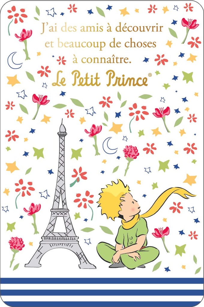 CARTE SIMPLE LE PETIT PRINCE A PARIS 10 X 15 V