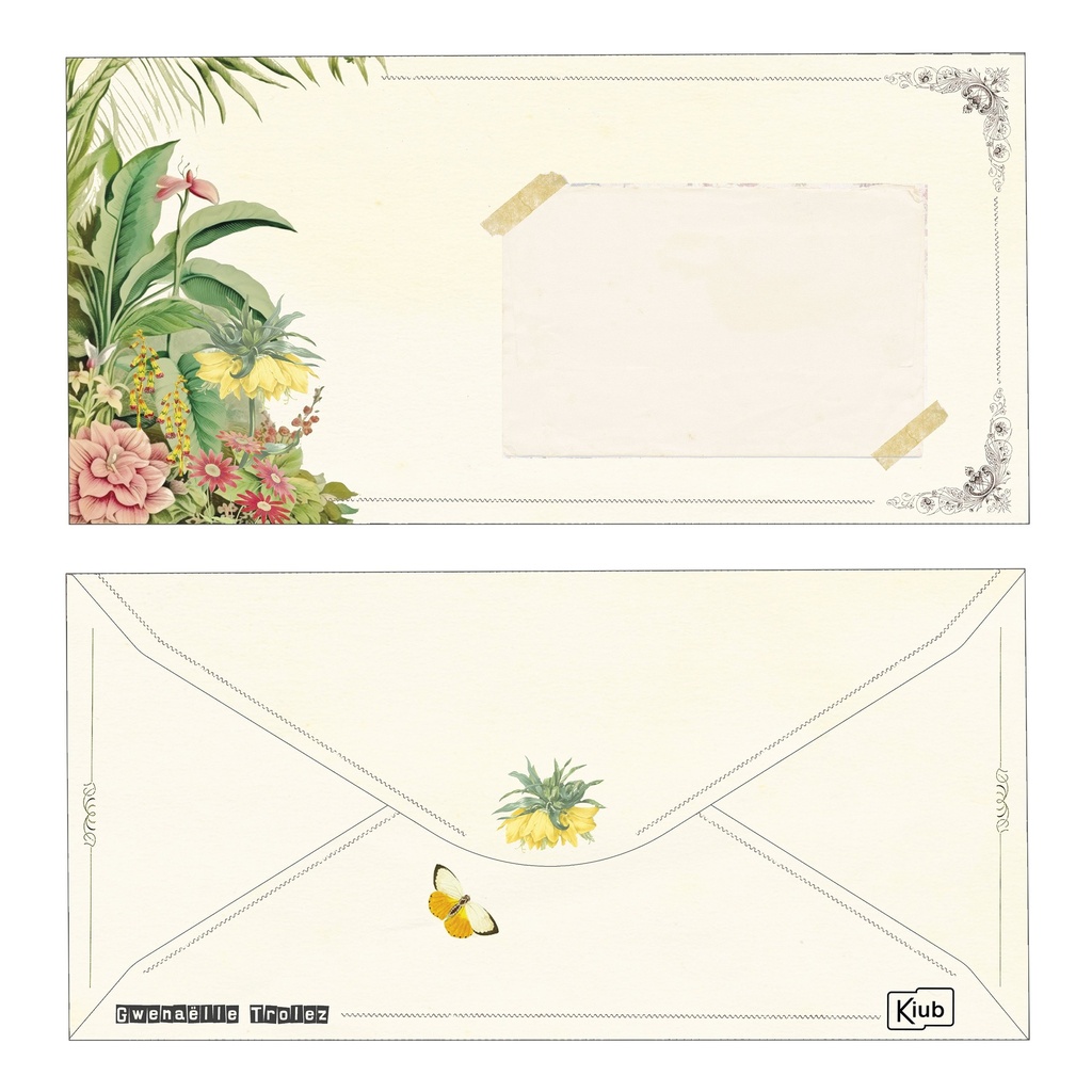 ENVELOPPE POUR CP GTZ 10 X 21 CM IMPRIMEE
