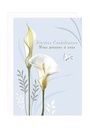 CARTE DOUBLE CONDOLEANCES