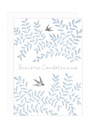 CARTE DOUBLE CONDOLEANCES