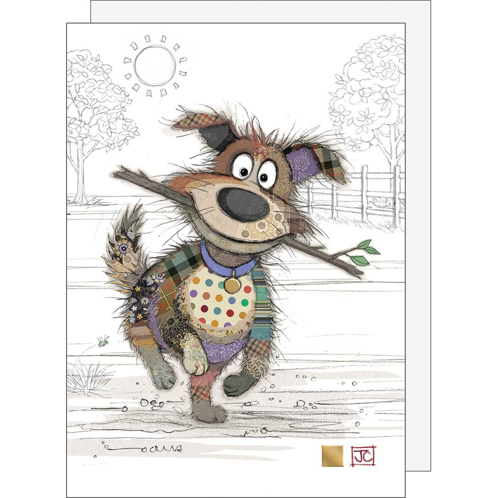 CARTE DOUBLE - BAGO062 - G062 - BUG ART KOOK CHIEN