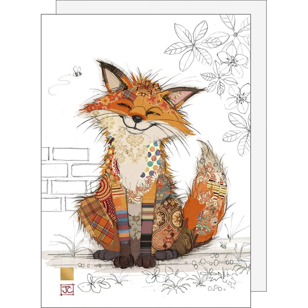 CARTE DOUBLE - BAGO065 - G065 - BUG ART KOOK RENARD