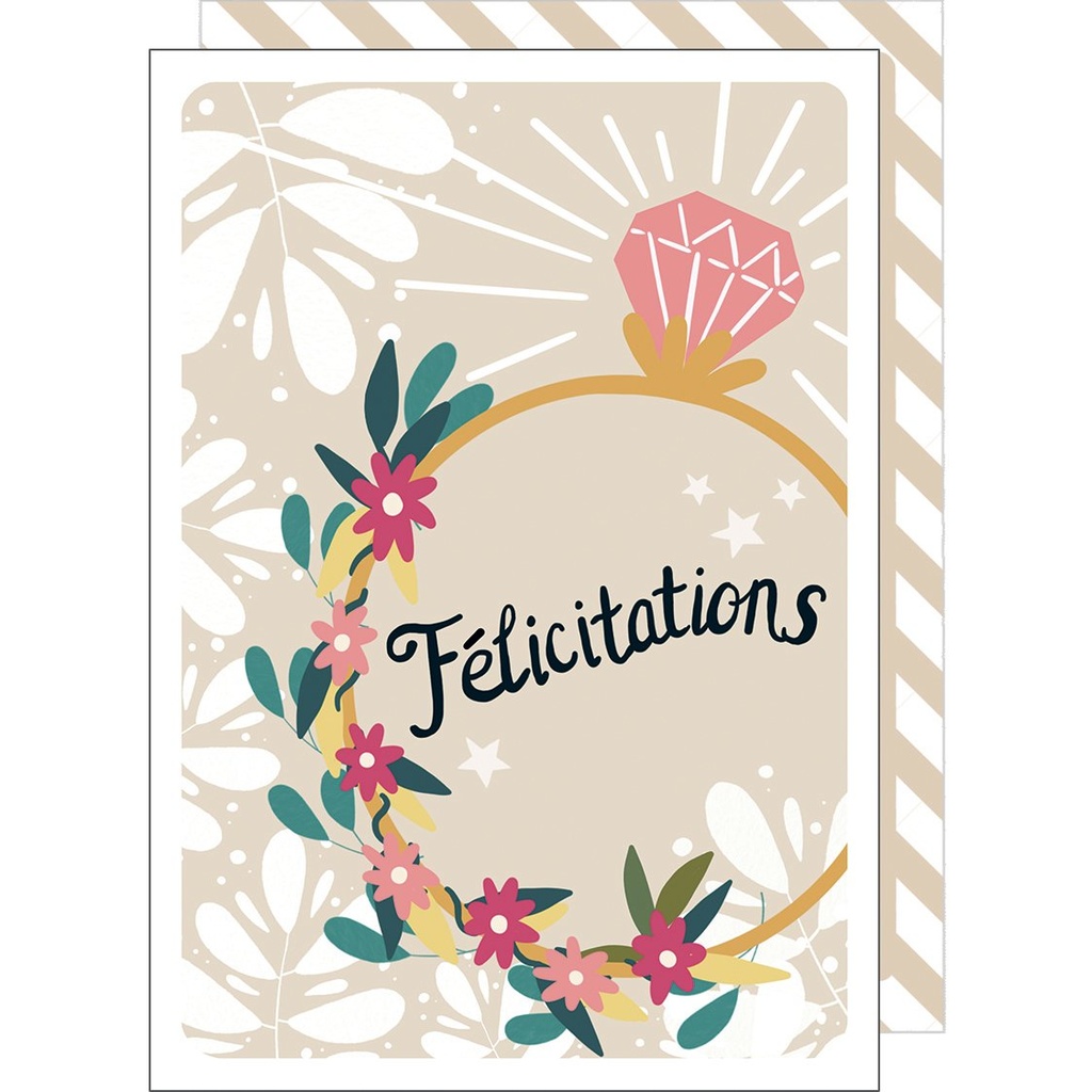 CARTE DOUBLE CAKE AND CRAYONS MARIAGE