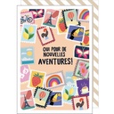 CARTE DOUBLE CAKE AND CRAYONS CHANGEMENT VIE