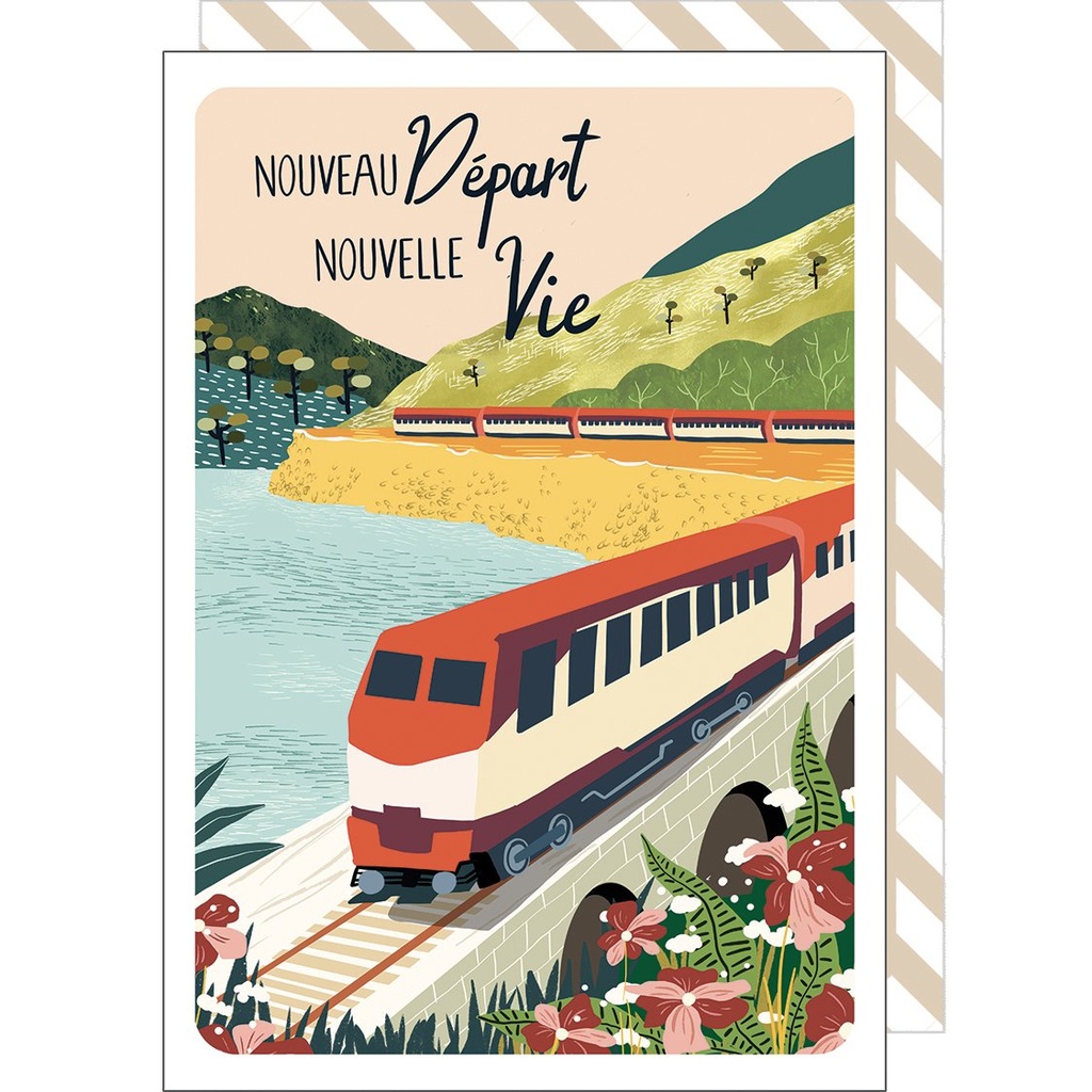 CARTE DOUBLE CAKE AND CRAYONS CHANGEMENT VIE